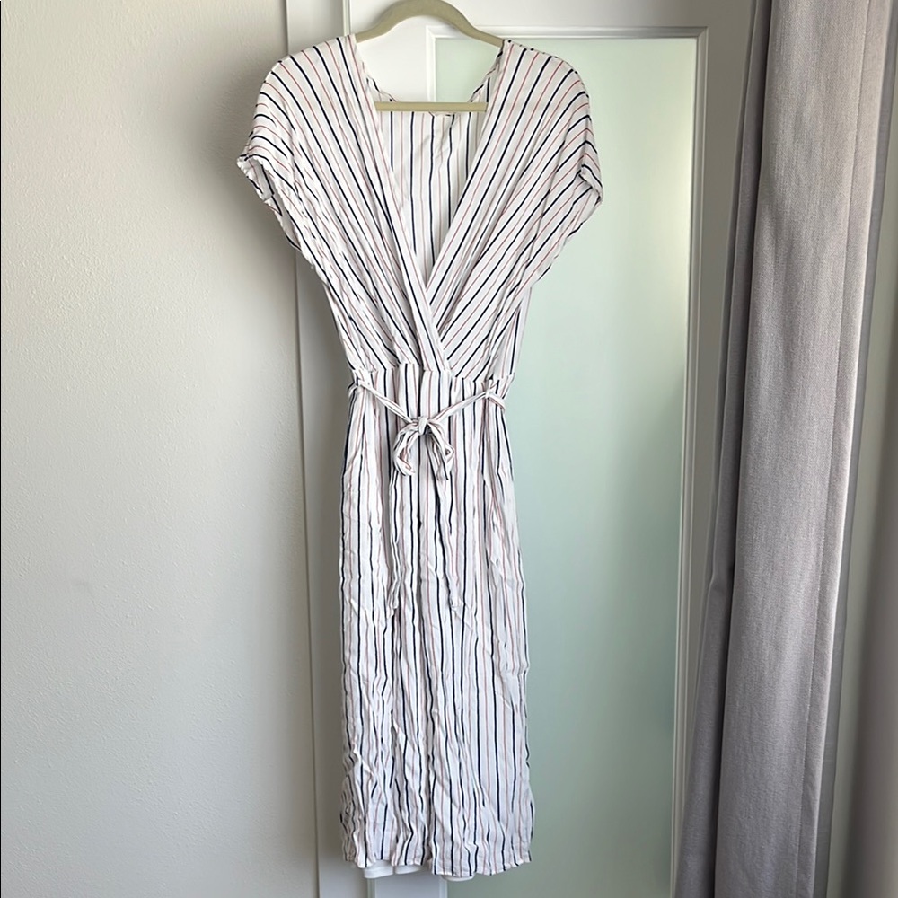 Le Lis Striped V-Neck JUMPSUIT